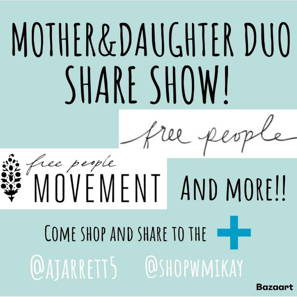MOTHER&DAUGHTER DUO FREE PEOPLE LIVE SALE!